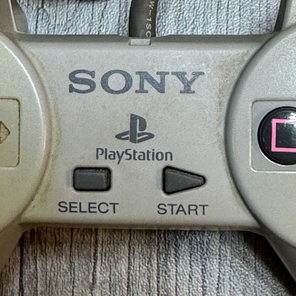 PS1 Sony playstation controller SCPH-1080 Video Game Wired Controller Gray Works